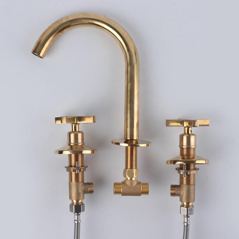 Unlacquered Brass Bathroom Faucet