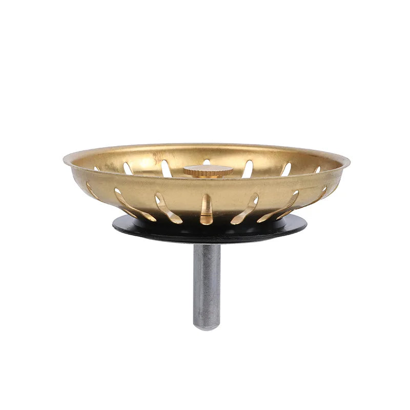 Modern Unlacquered Brass Kitchen Sink Drain
