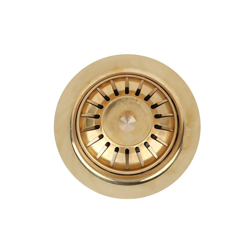 Modern Unlacquered Brass Kitchen Sink Drain