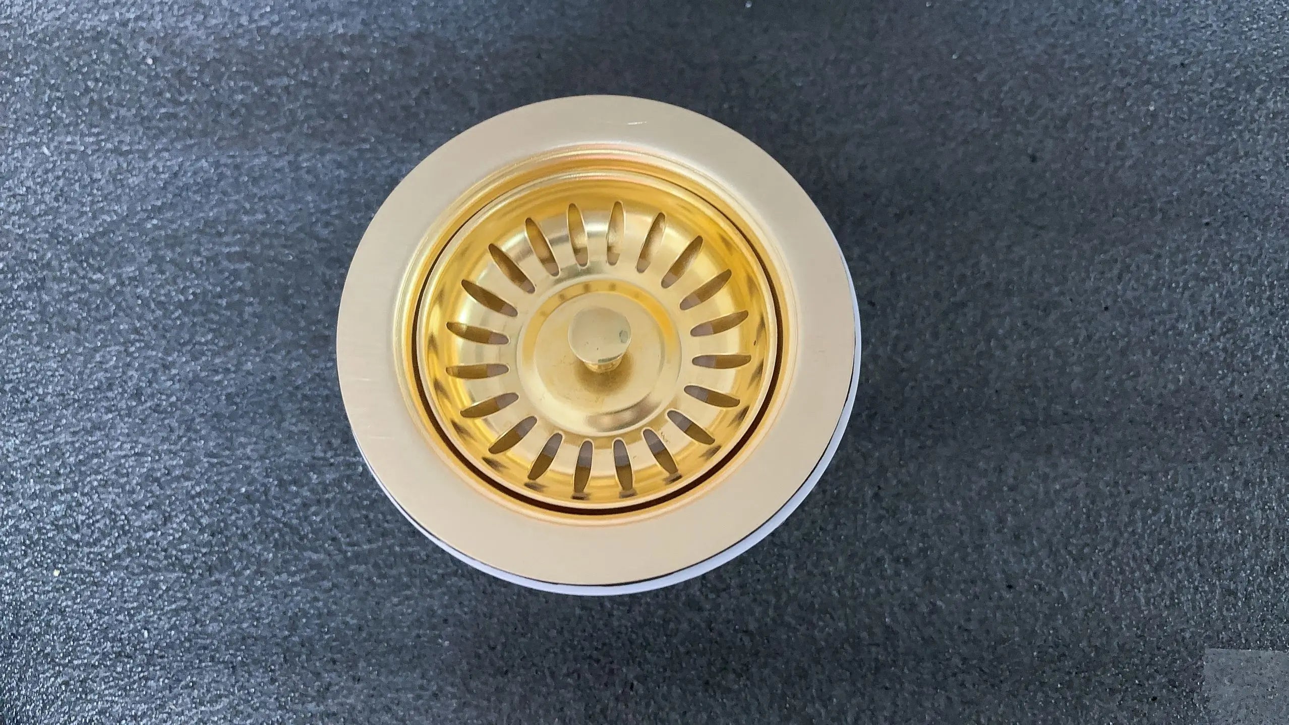 Modern Unlacquered Brass Kitchen Sink Drain
