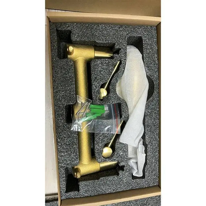 unlacquered  Brass Wall Mounted Basin Faucet - Bathroom Faucet