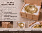 Oval Brass Bathroom Sink | Floral Engraved Drop-In Basin